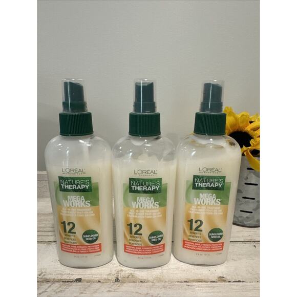 Loreal Natures Therapy Mega Works All In One Treatment Spray 6 Ounce Lot of 3 - Picture 1 of 3